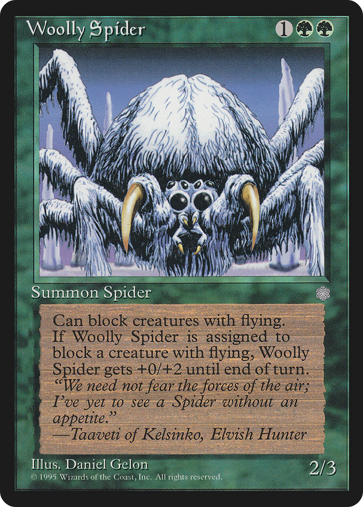 Woolly Spider (ICE-) [Ice Age] MTG Single Wizards of the Coast