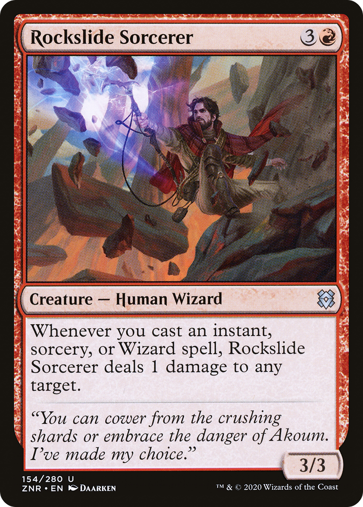 Rockslide Sorcerer (ZNR-154) [Zendikar Rising] MTG Single Wizards of the Coast