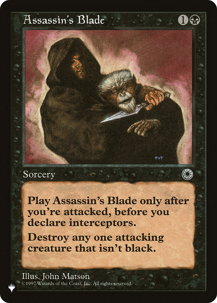 Assassin's Blade (LIST-POR-80) [Mystery Booster] The List MTG Single Wizards of the Coast