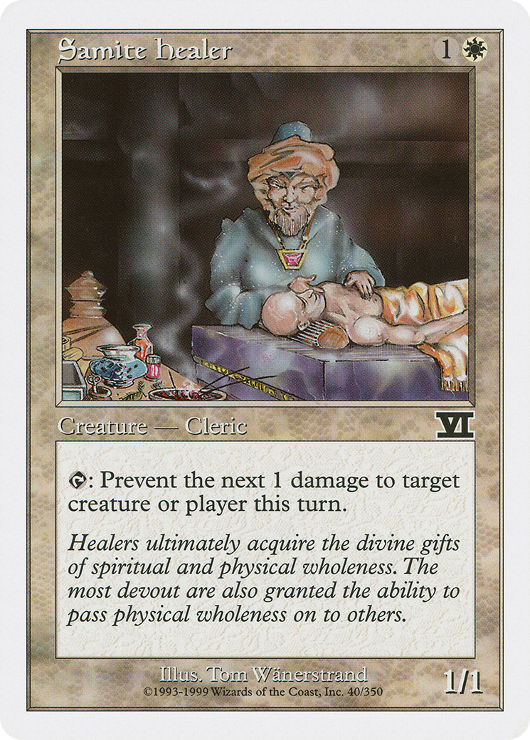 Samite Healer (6ED-040) [Classic Sixth Edition] MTG Single Wizards of the Coast