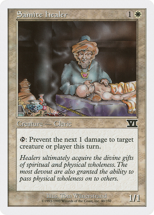 Samite Healer (6ED-040) [Classic Sixth Edition] MTG Single Wizards of the Coast
