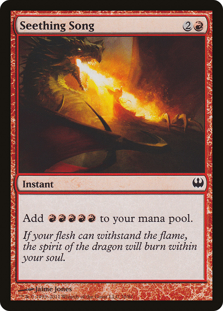Seething Song (DDG-070) [Misc] Duel Decks: Knights vs. Dragons MTG Single Wizards of the Coast