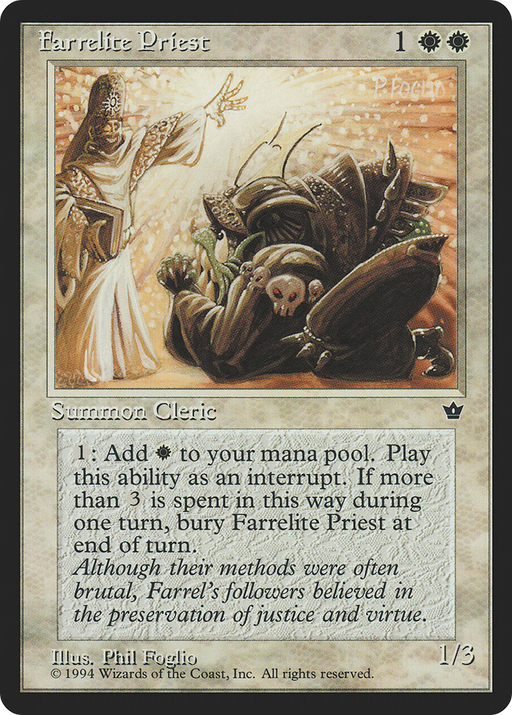 Farrelite Priest (FEM-004) [Fallen Empires] MTG Single Wizards of the Coast