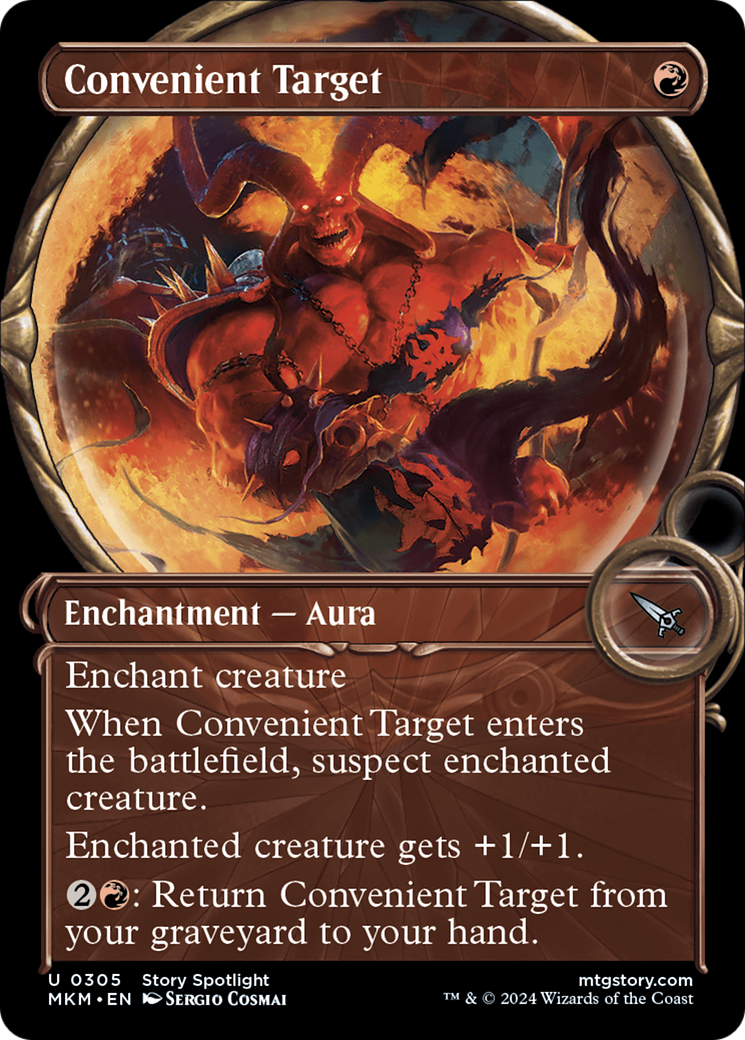 Convenient Target (MKM-305) [Murders at Karlov Manor] (Showcase) Foil MTG Single Wizards of the Coast