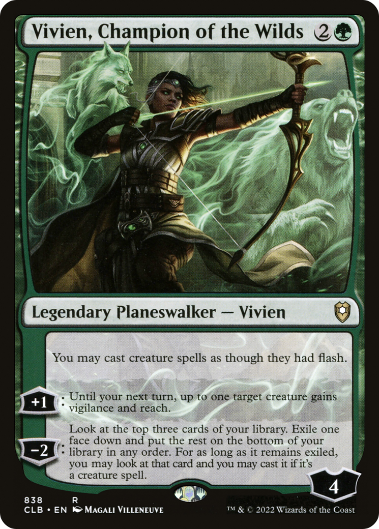 Vivien, Champion of the Wilds (CLB-838) [Commander Legends: Battle for Baldur's Gate] MTG Single Wizards of the Coast