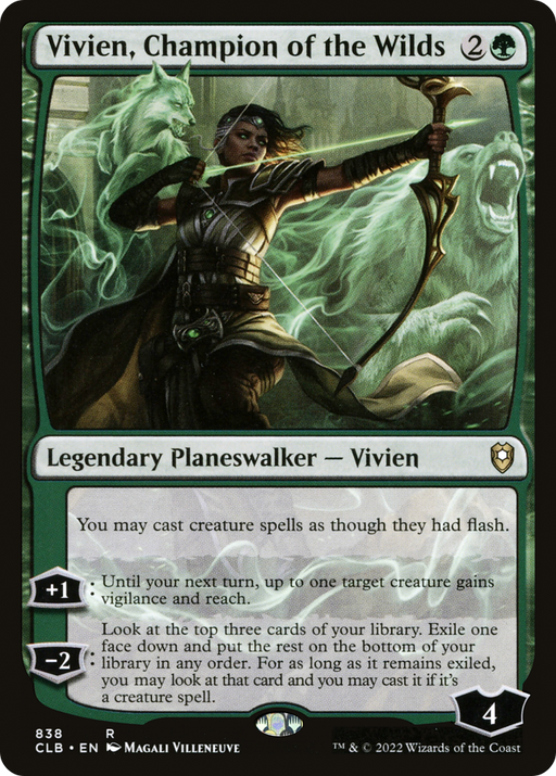 Vivien, Champion of the Wilds (CLB-838) [Commander Legends: Battle for Baldur's Gate] MTG Single Wizards of the Coast