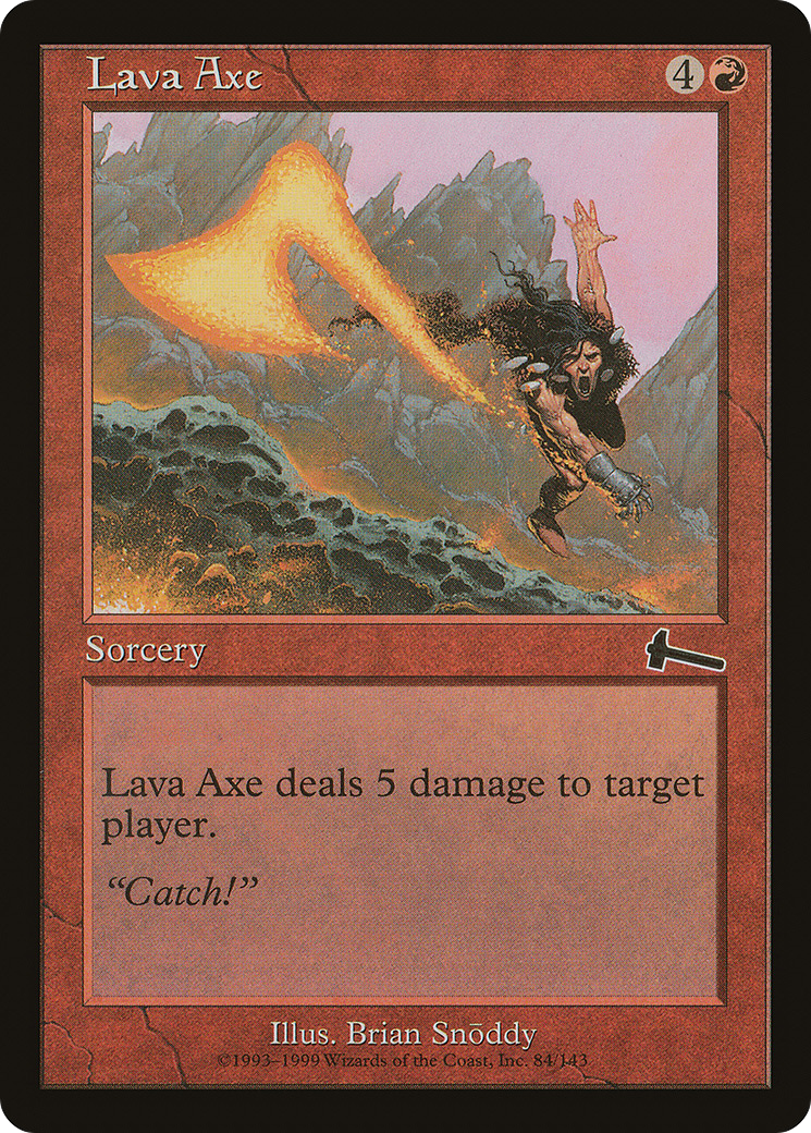Lava Axe (ULG-084) [Urza's Legacy] Foil MTG Single Wizards of the Coast