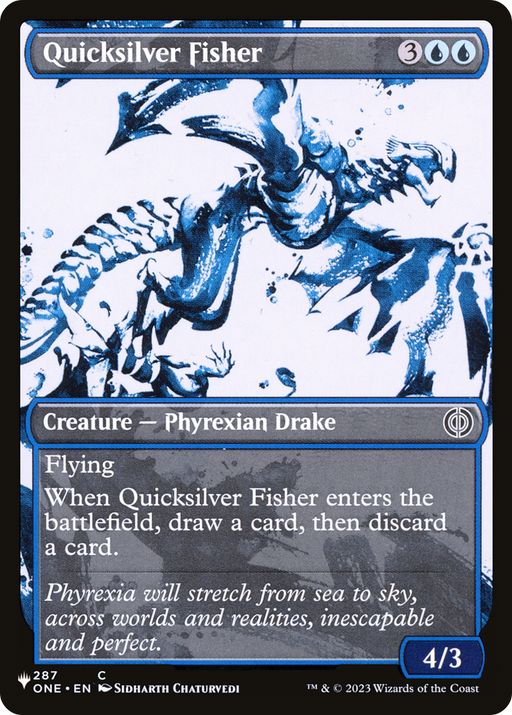 Quicksilver Fisher (LIST-ONE-287) [Mystery Booster] The List Reprints (Showcase) MTG Single Wizards of the Coast