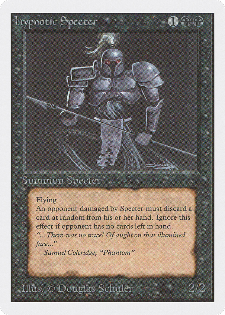 Hypnotic Specter (2ED-113) [Oldschool] Unlimited Edition MTG Single Wizards of the Coast