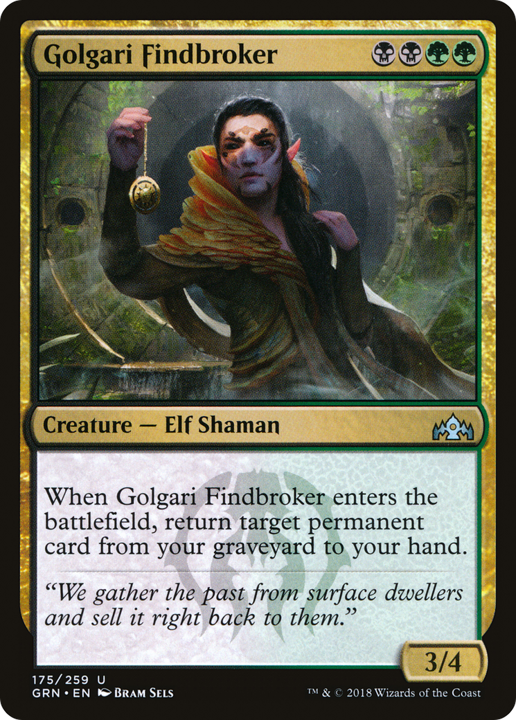 Golgari Findbroker (GRN-175) [Guilds of Ravnica] MTG Single Wizards of the Coast