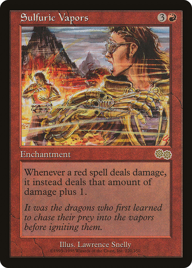 Sulfuric Vapors (USG-220) [Urza's Saga] MTG Single Wizards of the Coast