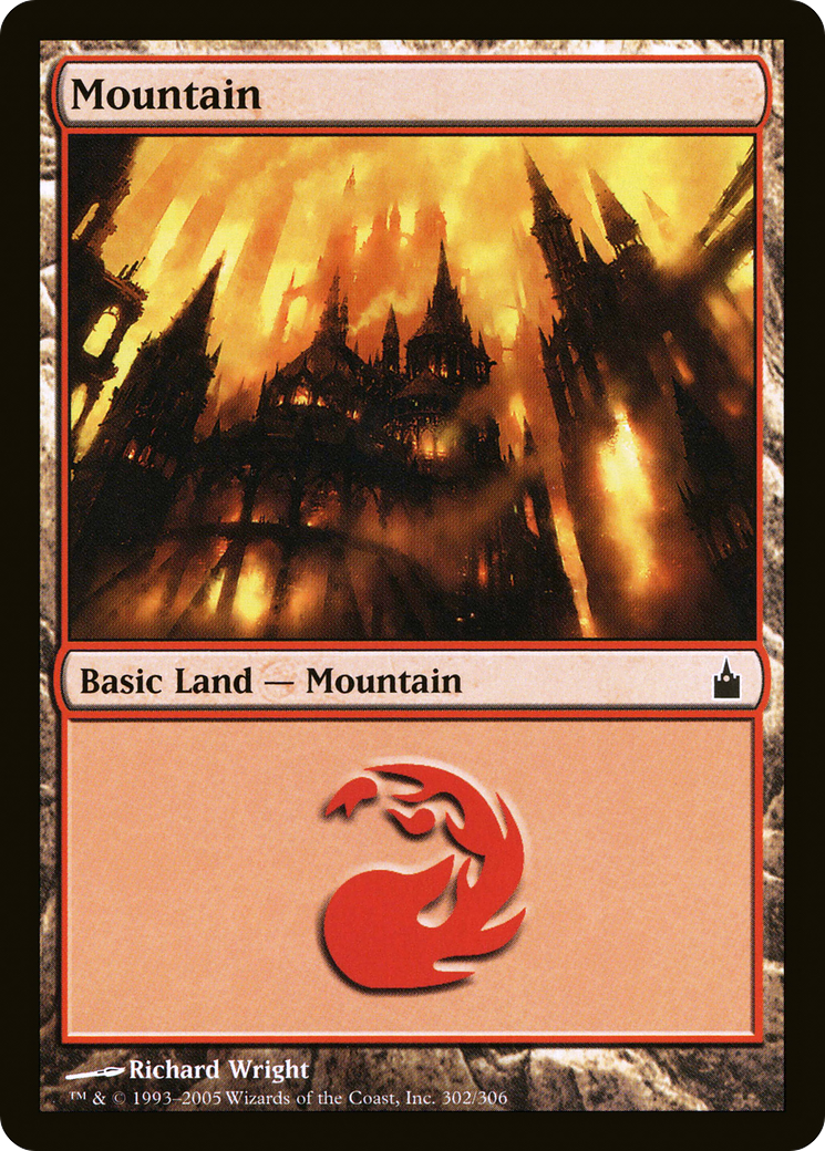 Mountain (302) (RAV-302) [Ravnica: City of Guilds] MTG Single Wizards of the Coast