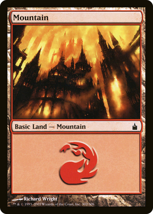 Mountain (302) (RAV-302) [Ravnica: City of Guilds] MTG Single Wizards of the Coast