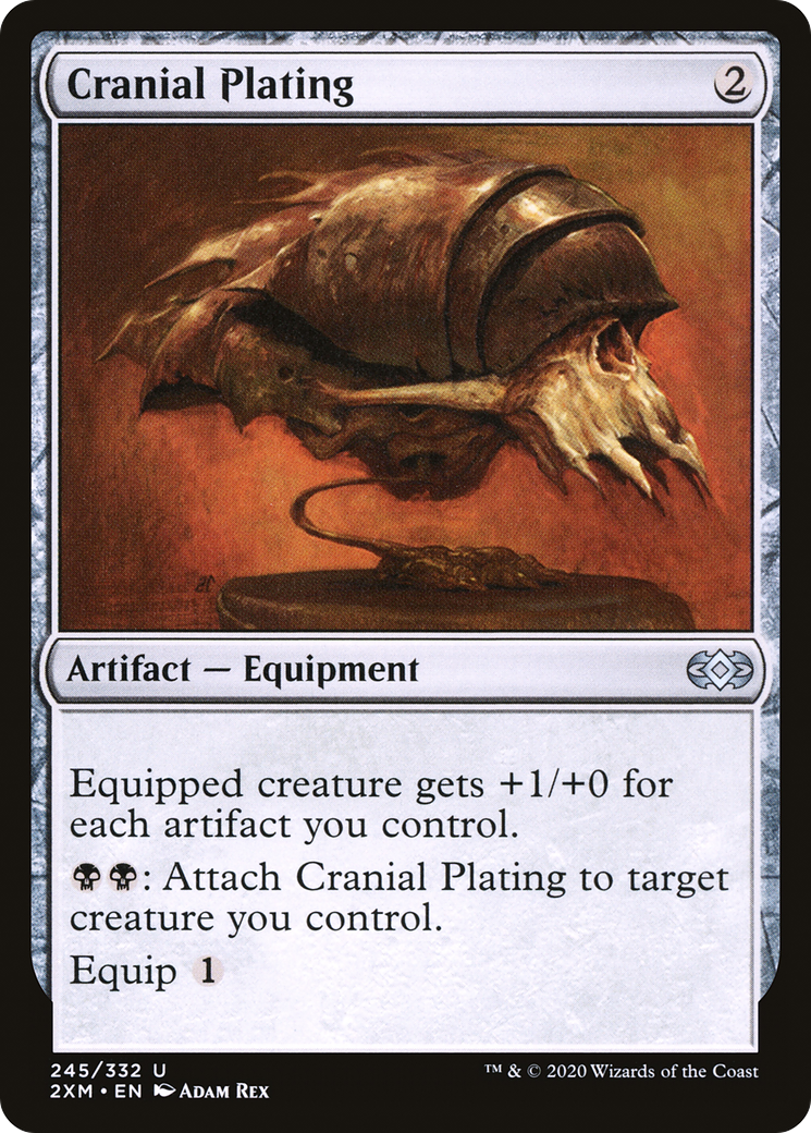 Cranial Plating (2XM-245) [Double Masters] Foil MTG Single Wizards of the Coast