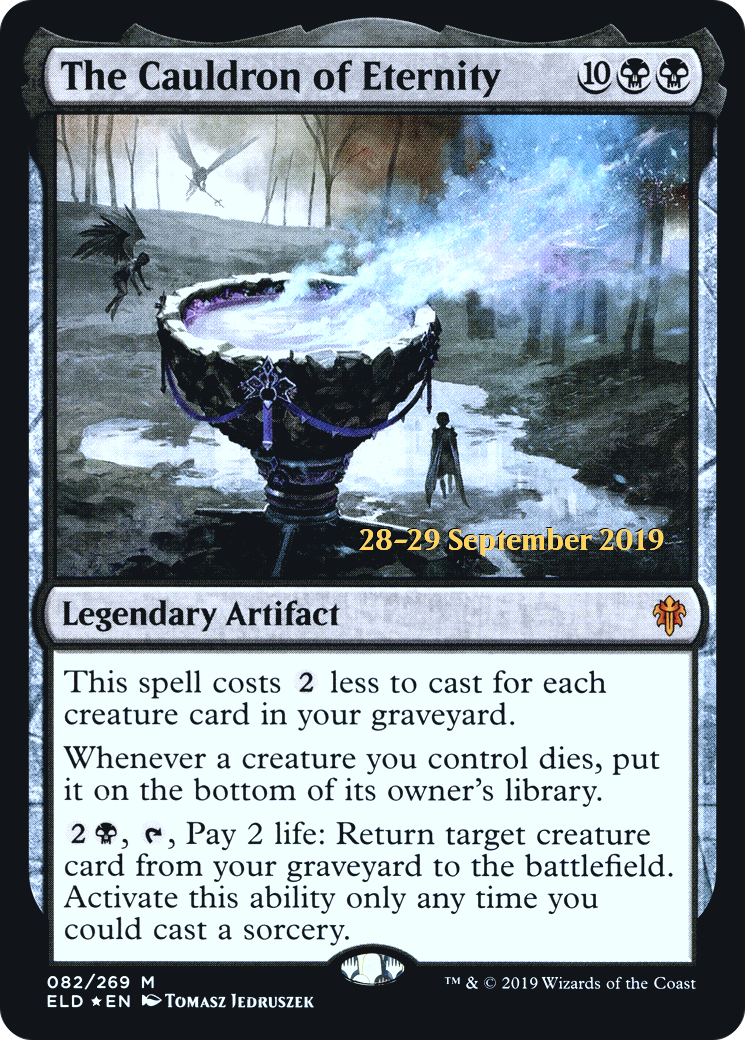 The Cauldron of Eternity (PRE-082) [Throne of Eldraine Promos] Foil MTG Single Wizards of the Coast