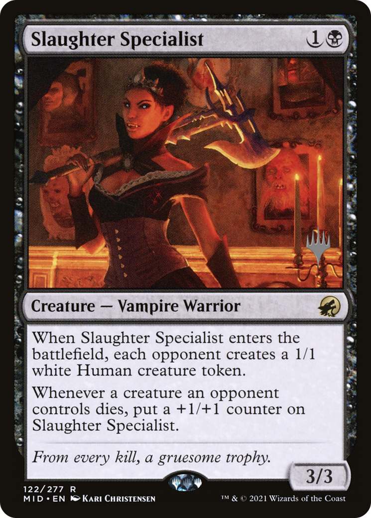 Slaughter Specialist (PPMID-122) [Innistrad: Midnight Hunt Promos] Foil MTG Single Wizards of the Coast