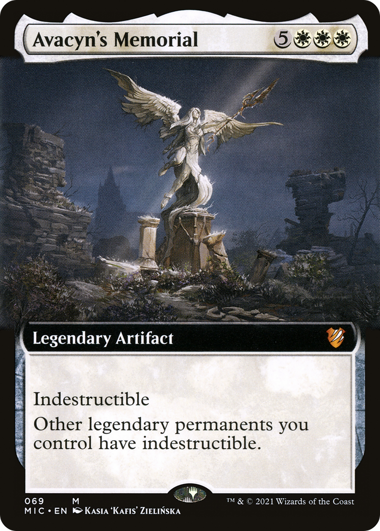 Avacyn's Memorial (MIC-069) [Midnight Hunt Commander] (Extended Art) MTG Single Wizards of the Coast