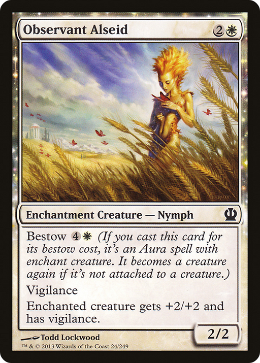 Observant Alseid (THS-024) [Theros] MTG Single Wizards of the Coast