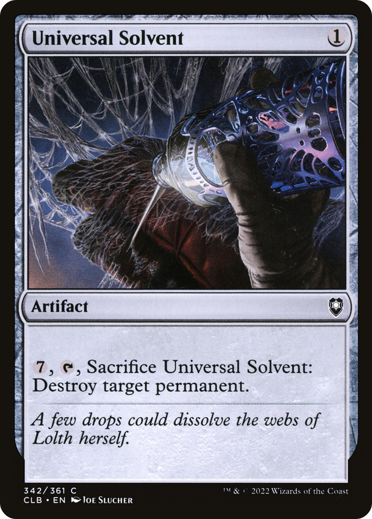 Universal Solvent (CLB-342) [Commander Legends: Battle for Baldur's Gate] Foil MTG Single Wizards of the Coast