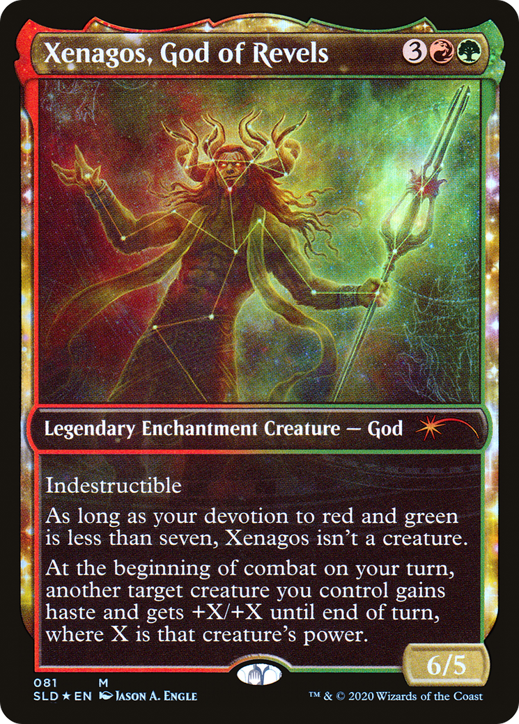 Xenagos, God of Revels (SLD-081) [Secret Lair] Drop (Showcase) Foil MTG Single Wizards of the Coast