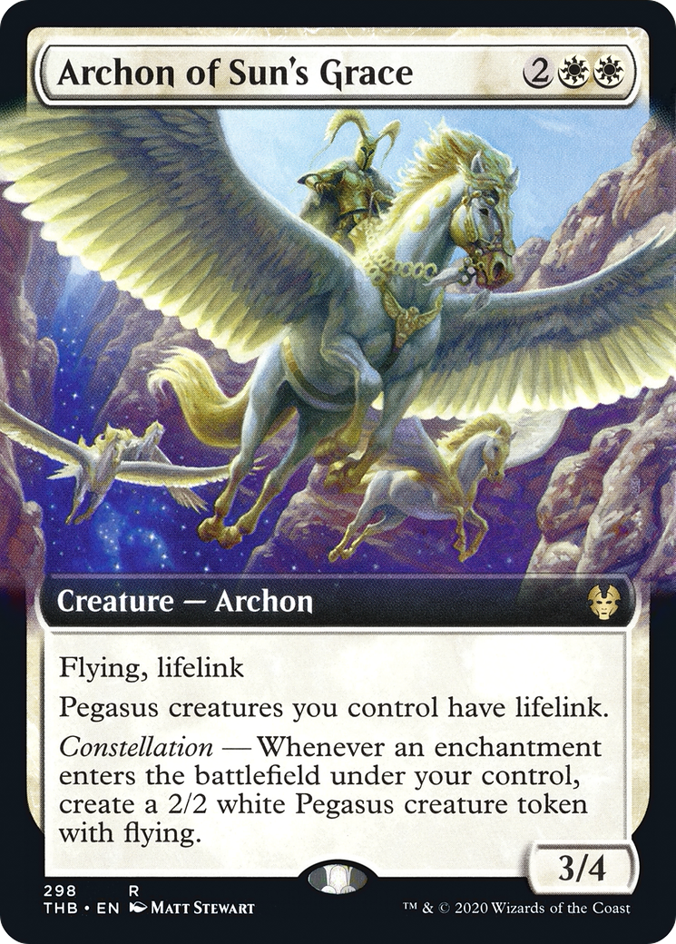 Archon of Sun's Grace (THB-298) [Theros Beyond Death] (Extended Art) Foil MTG Single Wizards of the Coast