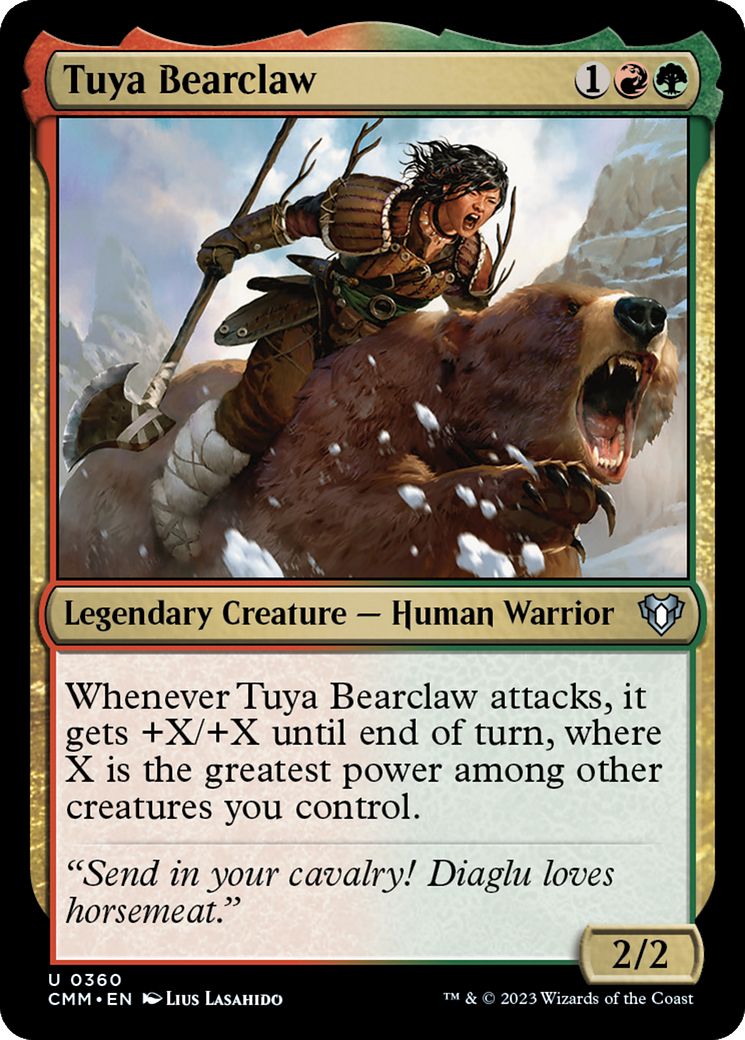 Tuya Bearclaw (CMM-360) [Commander Masters] MTG Single Wizards of the Coast