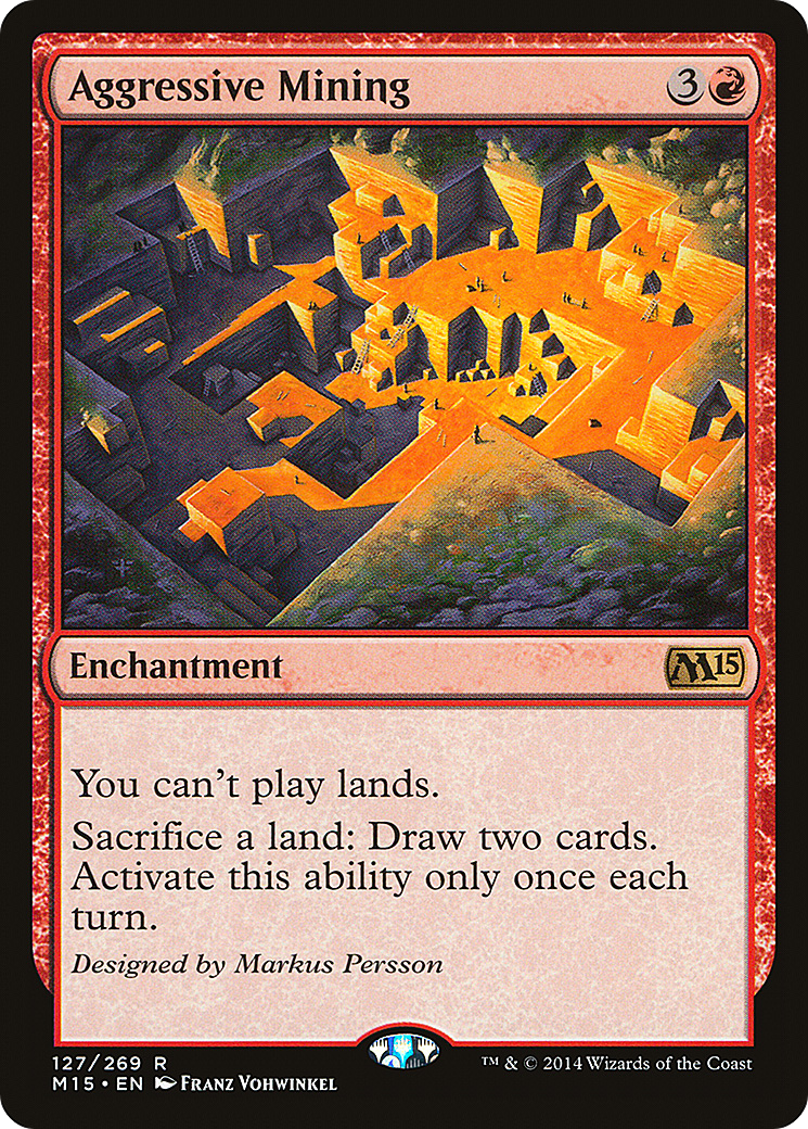 Aggressive Mining (M15-127) [Magic 2015] Foil MTG Single Wizards of the Coast