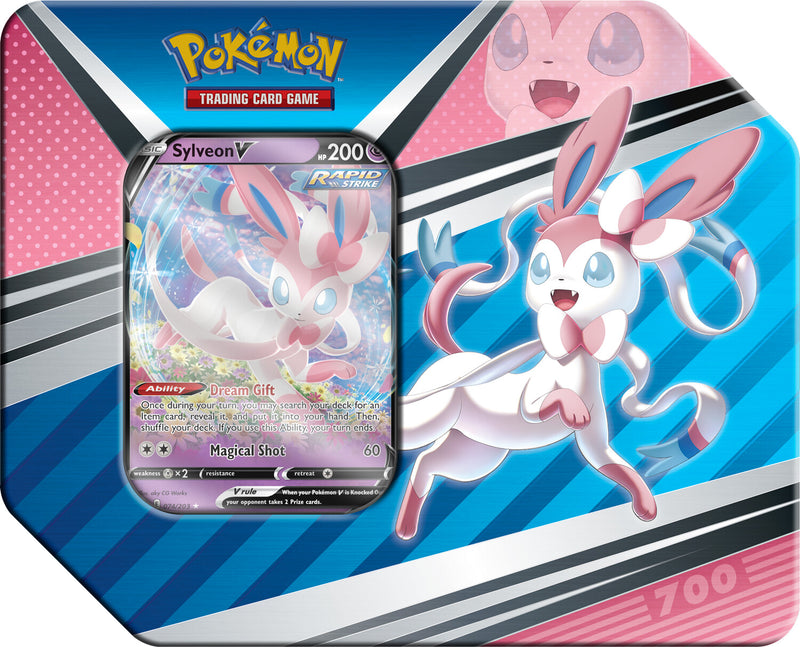 Pokémon V Heroes Tin (Sylveon V) Pokemon Sealed Pokémon   