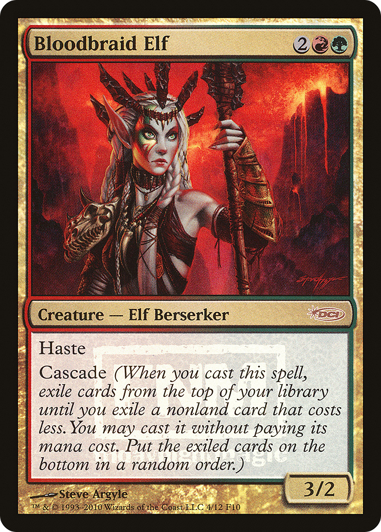 Bloodbraid Elf (FNM-004) [Misc] Friday Night Magic 2010 Foil MTG Single Wizards of the Coast