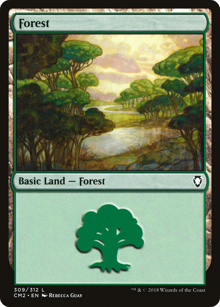 Forest (CM2-309) [Commander Anthology Volume II] MTG Single Wizards of the Coast