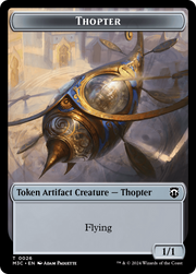 Thopter // Copy Double-Sided Token [Tokens] Modern Horizons 3 Commander Tokens MTG Single Magic: The Gathering