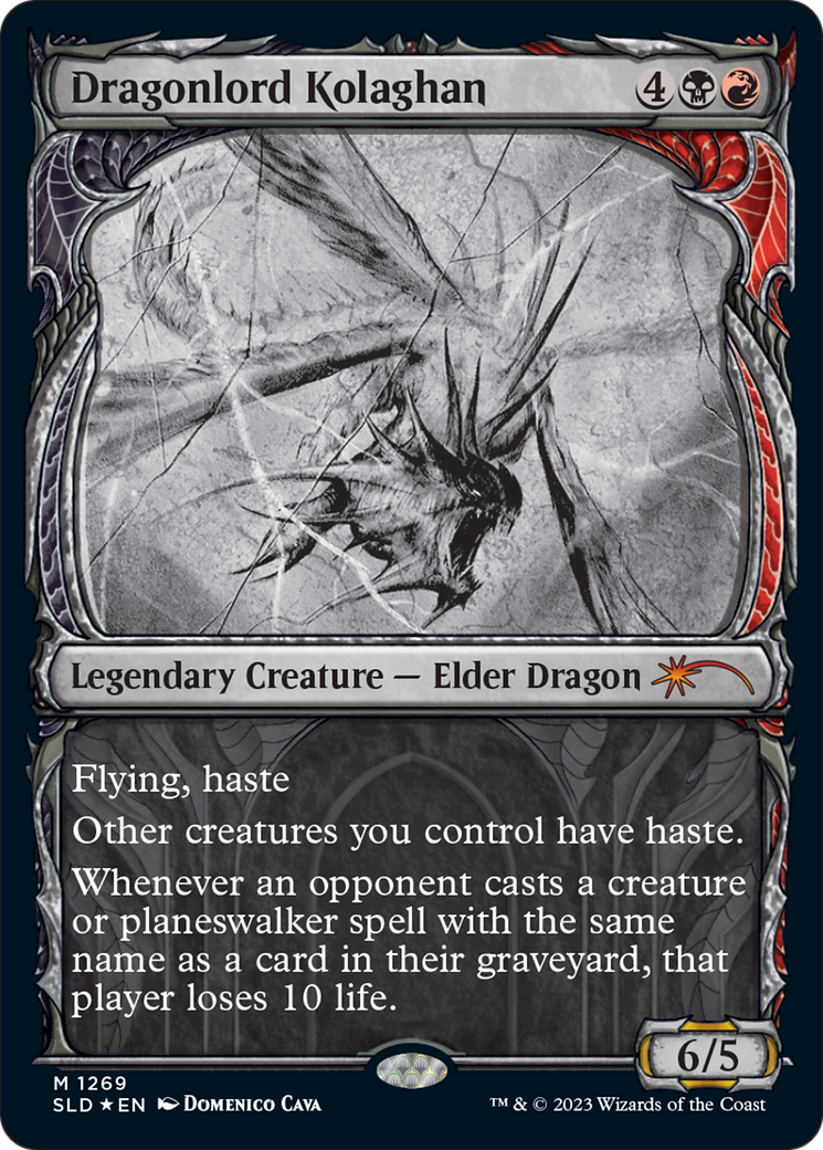 Dragonlord Kolaghan (Halo Foil) (SLD-1269) [Secret Lair] Drop (Showcase) Foil MTG Single Wizards of the Coast