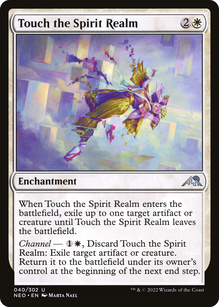 Touch the Spirit Realm (NEO-040) [Kamigawa: Neon Dynasty] Foil MTG Single Wizards of the Coast