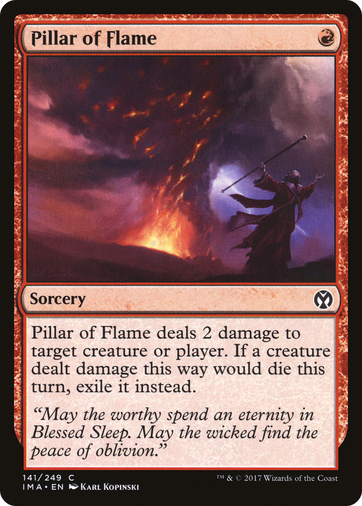 Pillar of Flame (IMA-141) [Iconic Masters] Foil MTG Single Wizards of the Coast