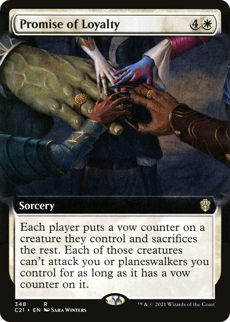 Promise of Loyalty (C21-348) [Commander 2021] (Extended Art) MTG Single Wizards of the Coast
