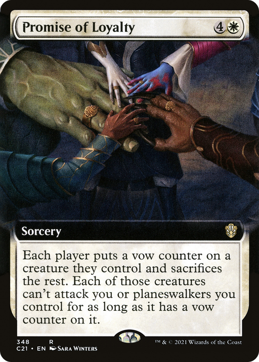 Promise of Loyalty (C21-348) [Commander 2021] (Extended Art) MTG Single Wizards of the Coast