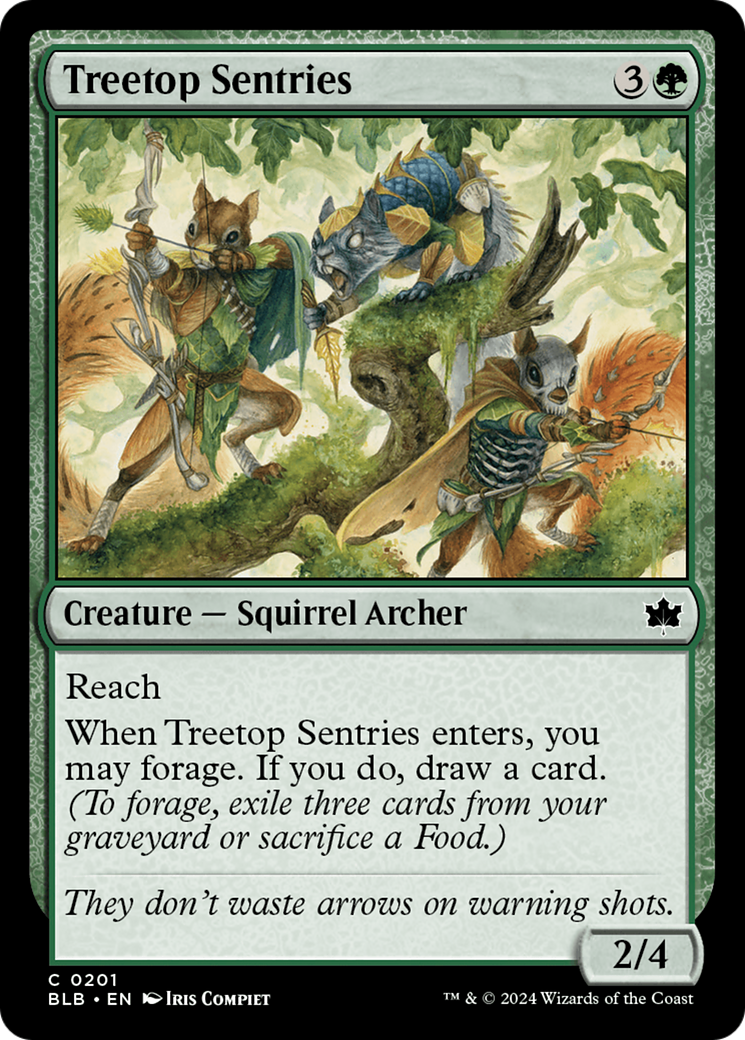 Treetop Sentries (BLB-201) [Bloomburrow] MTG Single Wizards of the Coast