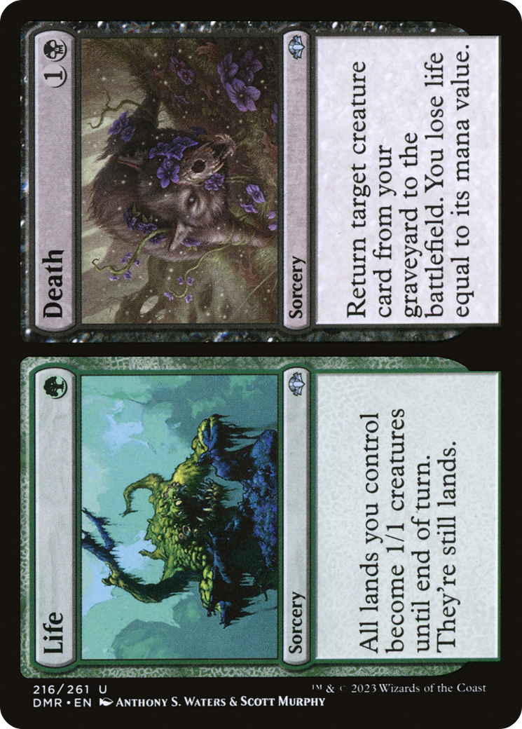 Life // Death (DMR-216) [Dominaria Remastered] MTG Single Wizards of the Coast
