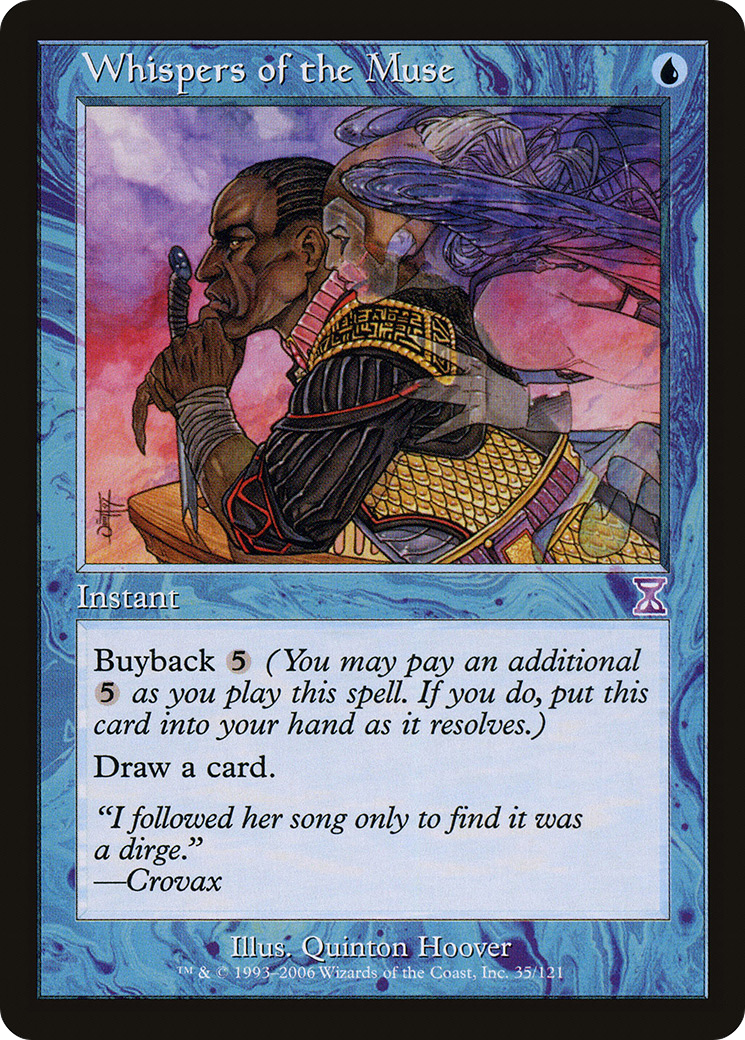 Whispers of the Muse (TSB-035) [Time Spiral Timeshifted] Foil MTG Single Wizards of the Coast