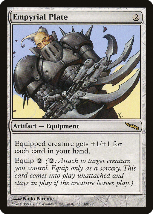 Empyrial Plate (MRD-168) [Mirrodin] MTG Single Wizards of the Coast