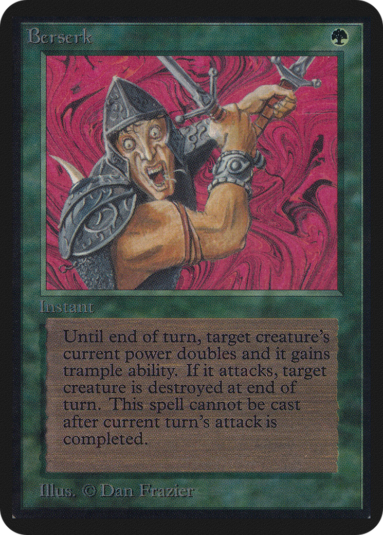Berserk (LEA-) [Oldschool] Limited Edition Alpha MTG Single Wizards of the Coast