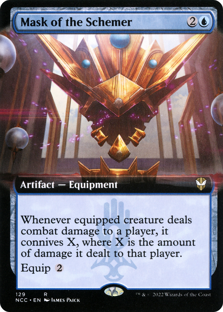 Mask of the Schemer (NCC-129) [New Capenna Commander] (Extended Art) MTG Single Wizards of the Coast