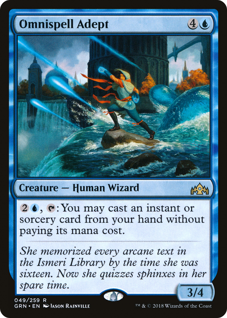 Omnispell Adept (GRN-049) [Guilds of Ravnica] Foil MTG Single Wizards of the Coast
