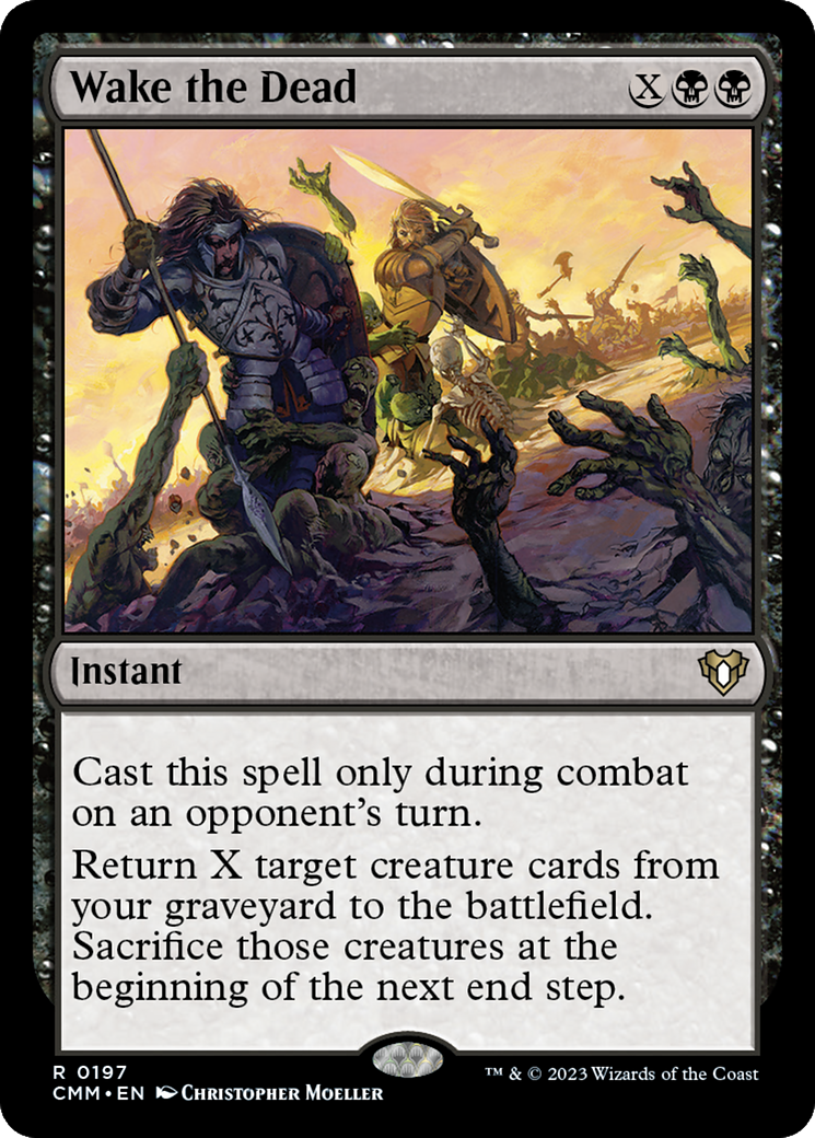 Wake the Dead (CMM-197) [Commander Masters] Foil MTG Single Wizards of the Coast