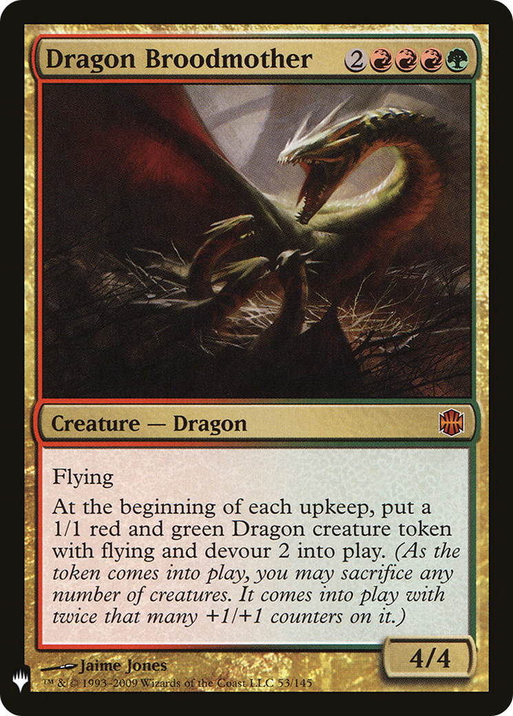 Dragon Broodmother (LIST-ARB-53) [The List] MTG Single Magic: The Gathering
