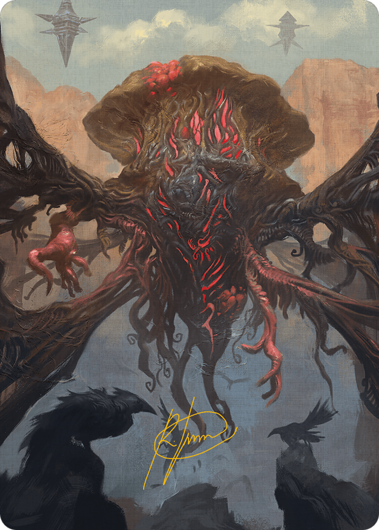 Inversion Behemoth Art Card (Gold-Stamped Signature) [Art Series] Modern Horizons 3 MTG Single Magic: The Gathering