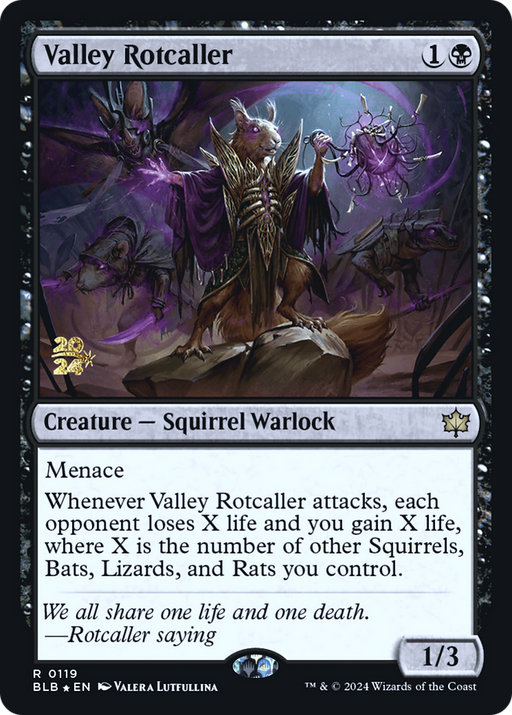 Valley Rotcaller (PRE-119) [Bloomburrow Promos] Foil MTG Single Wizards of the Coast