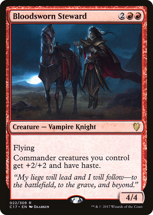 Bloodsworn Steward (C17-022) [Commander 2017] MTG Single Wizards of the Coast