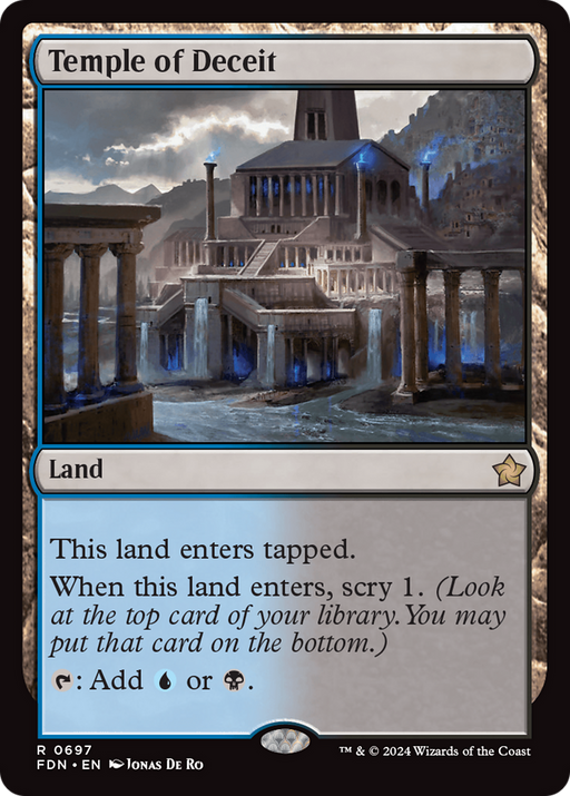 Temple of Deceit (FDN-697) [Foundations] MTG Single Wizards of the Coast
