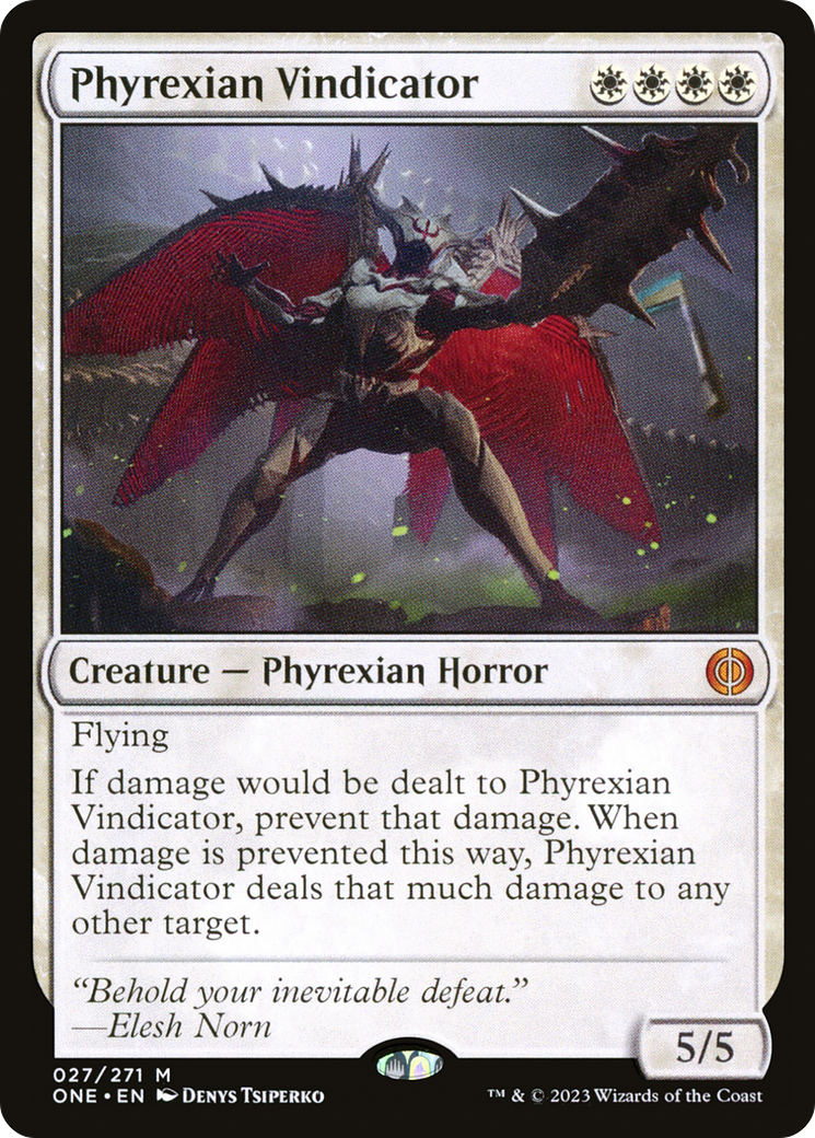 Phyrexian Vindicator (ONE-027) [Phyrexia: All Will Be One] Foil MTG Single Wizards of the Coast